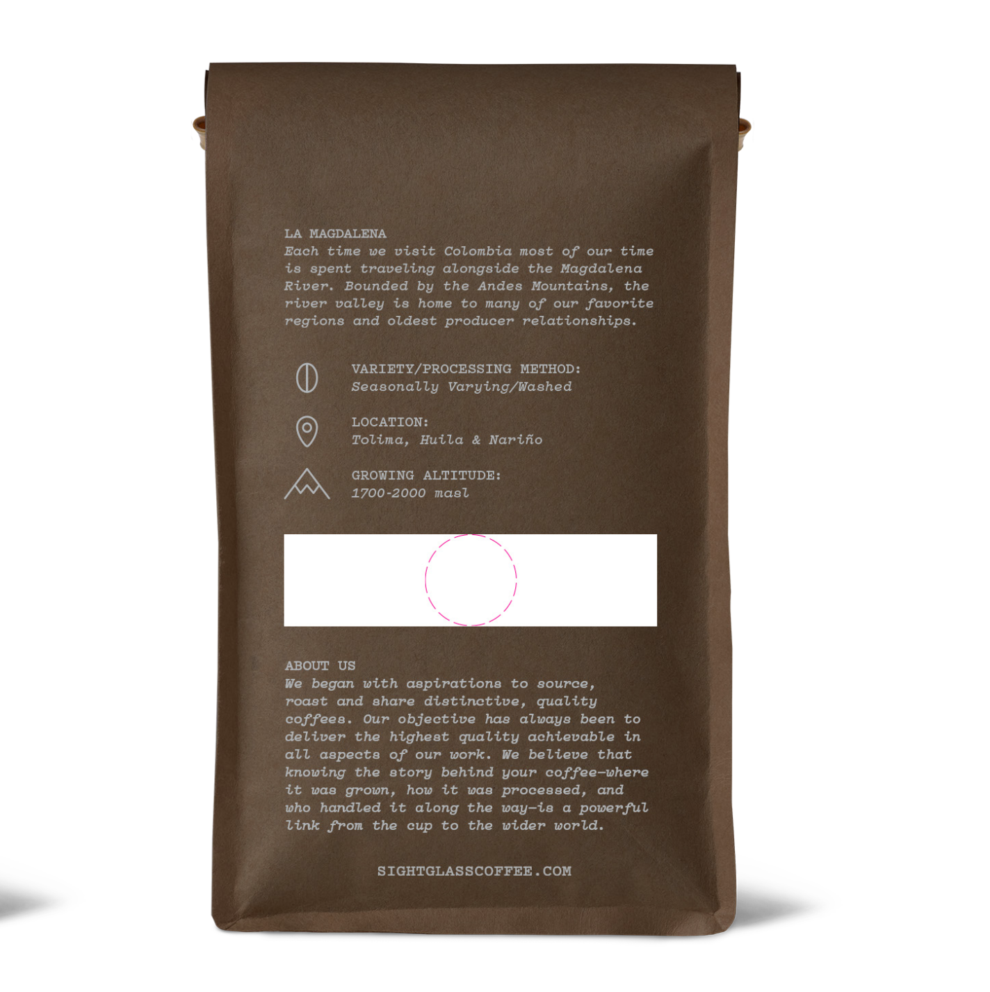 Colombia, La Magdalena, 12 oz Organic Single Origin