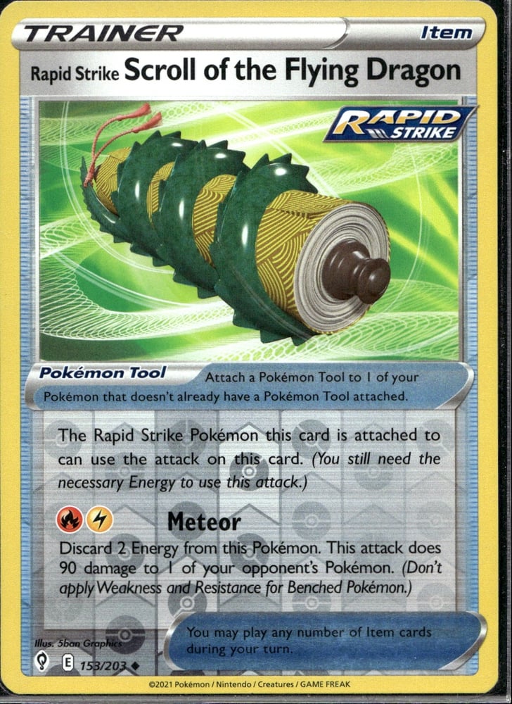 Rapid Strike Scroll of the Flying Dragon - SWSH7 153/203