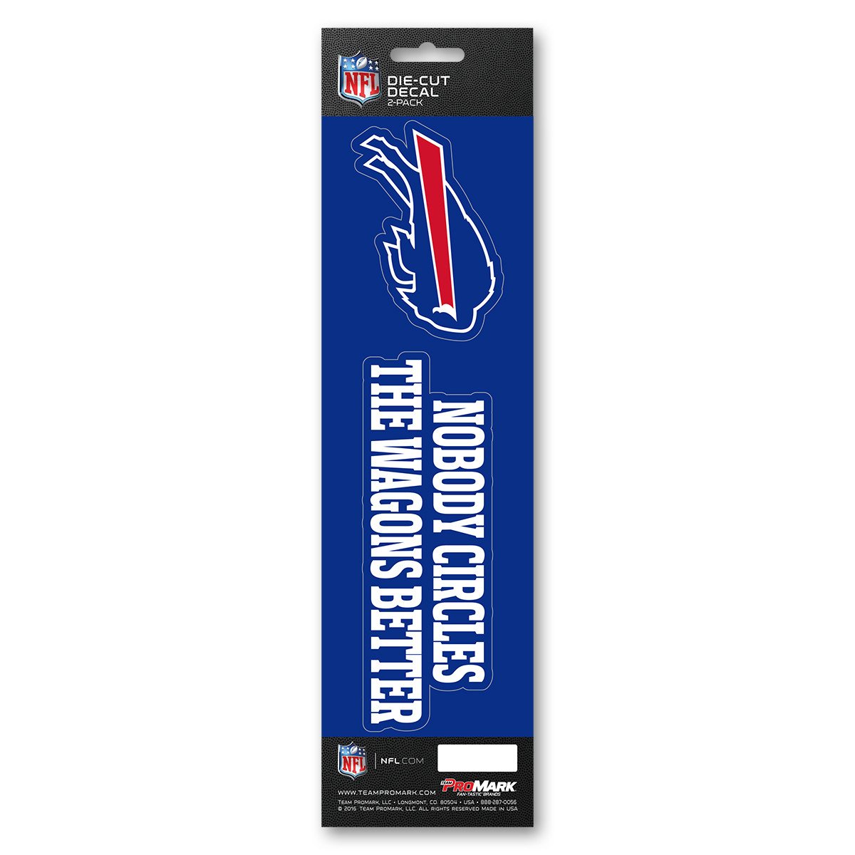 Buffalo Bills Slogan Die Cut Decal 2pk