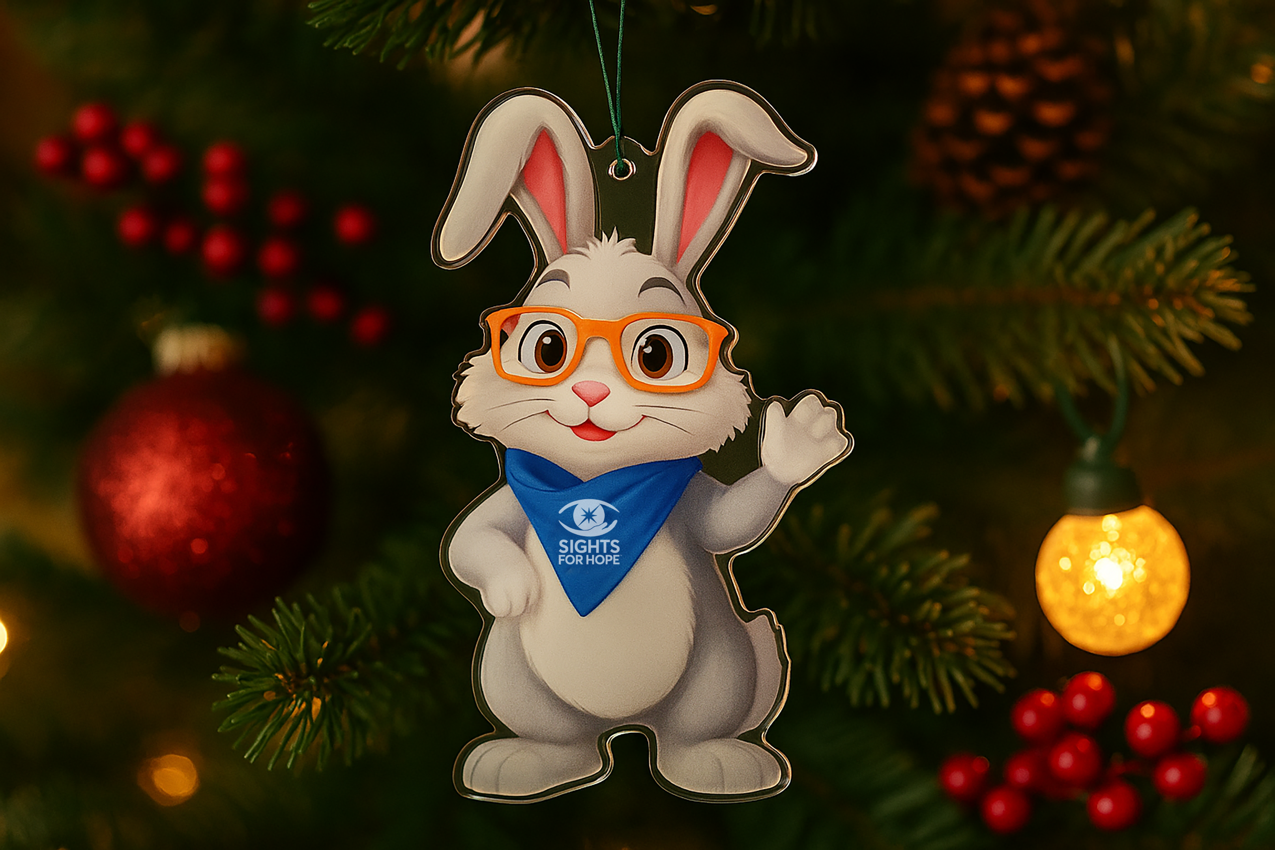 C. Well Bunny Holiday Ornament
