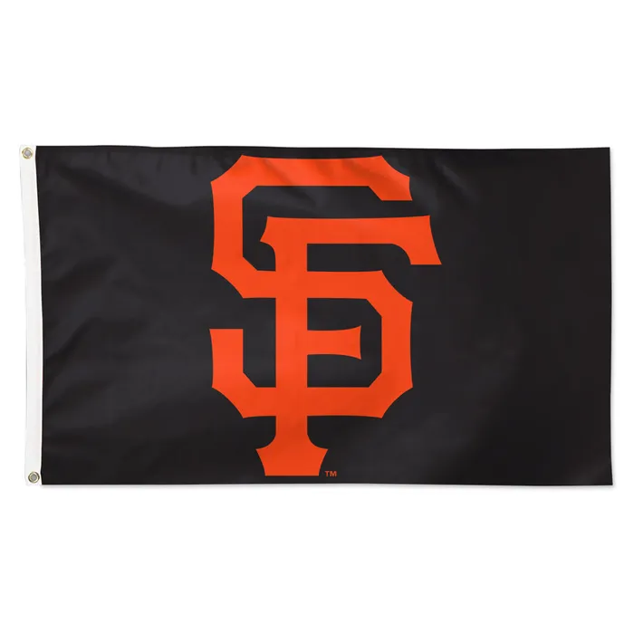 San Francisco Giants Black Primary Logo Flag 3x5'