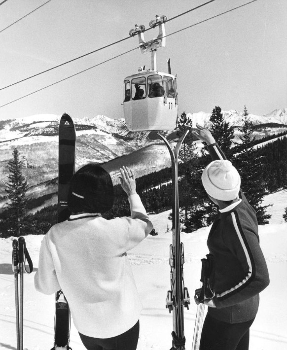 Vintage Vail Photograph in a Frame