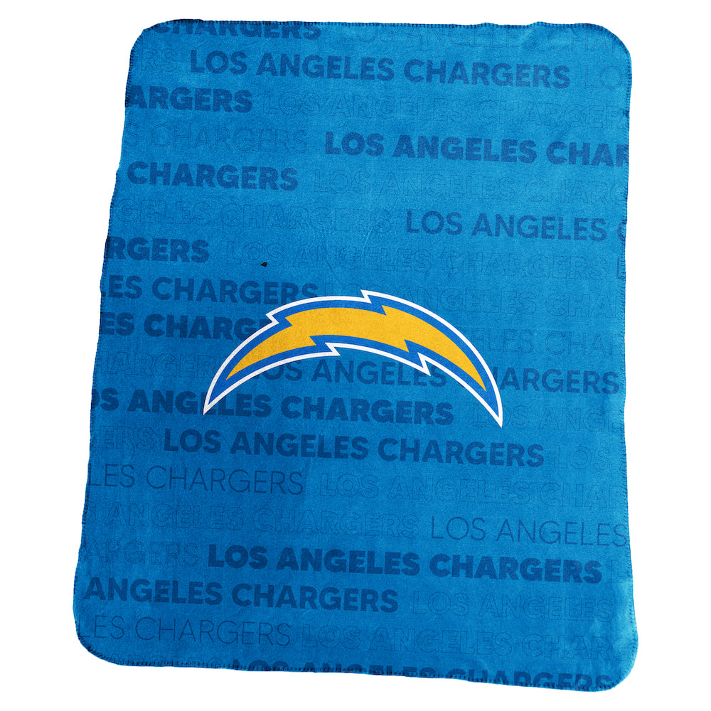 Los Angeles Chargers Logo Brands Classic Fleece Blanket - 50x60"