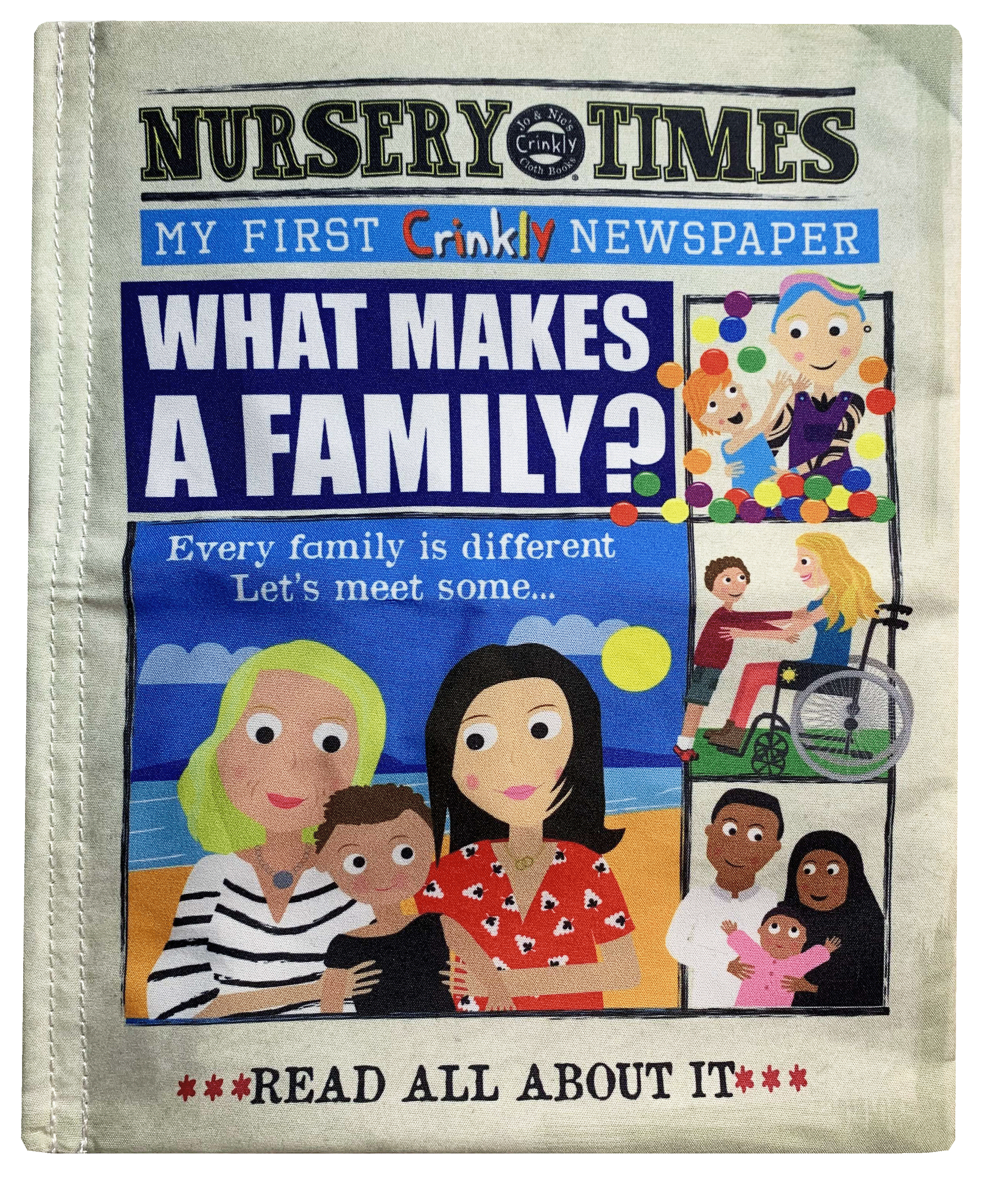 Jo & Nic's Crinkly Cloth Books - What Makes A Family