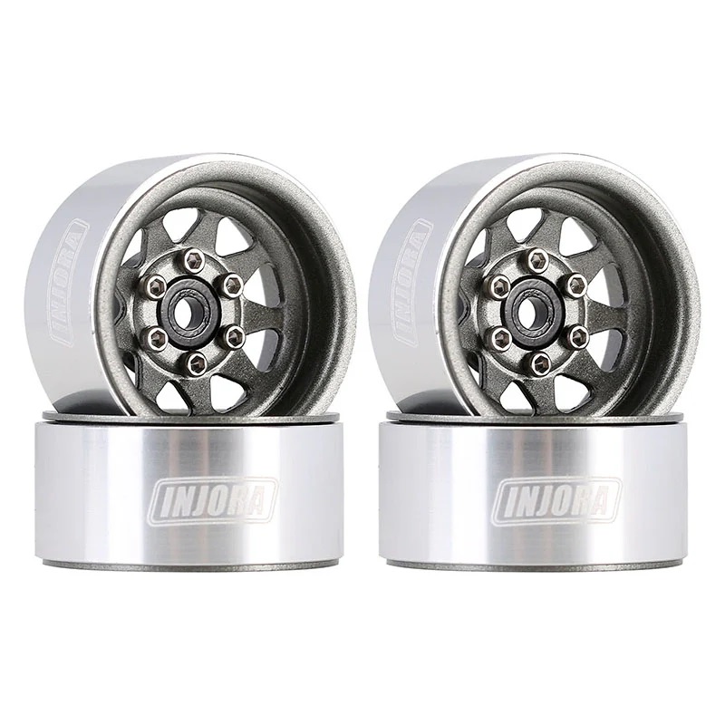 1.0 Negative Offset 3.78mm Stamped Steel Wheels For 1/24 Crawlers