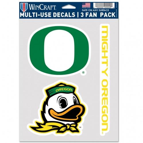 Oregon Ducks Multi Use 3 Pack Fan Decals