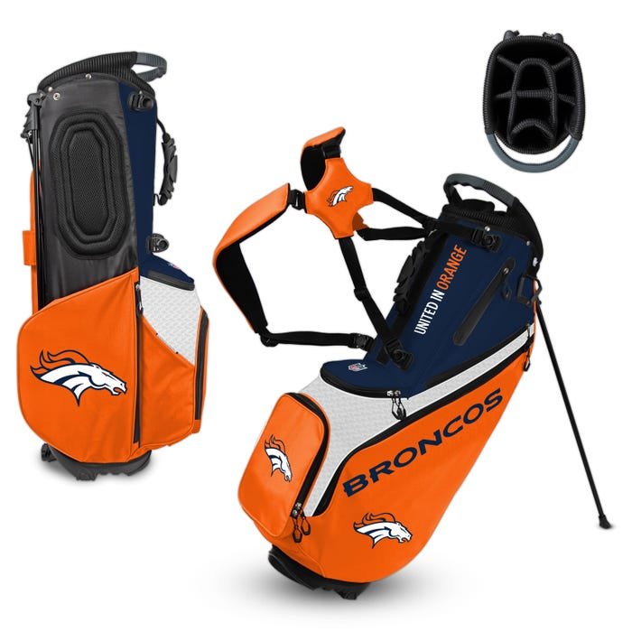 Denver Broncos Hybrid Back Nine Carry Golf Bag — view 1