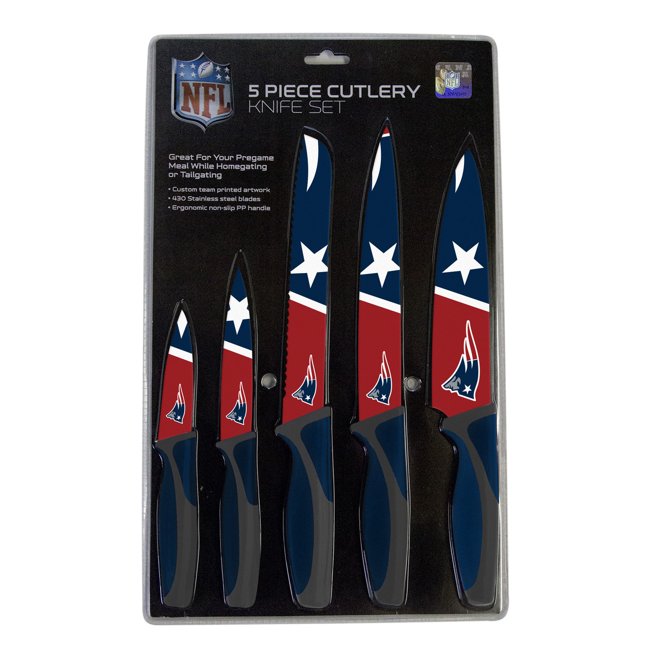 New England Patriots Kitchen Knife Set - 5 Pack