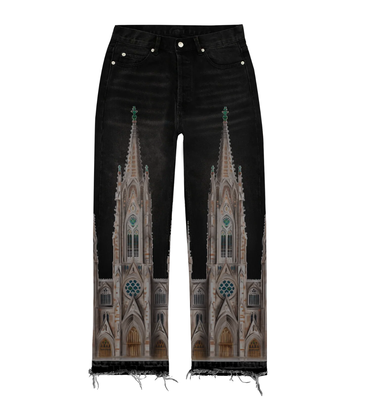 Bravest Studios Cathedral Denim Pants BLACK