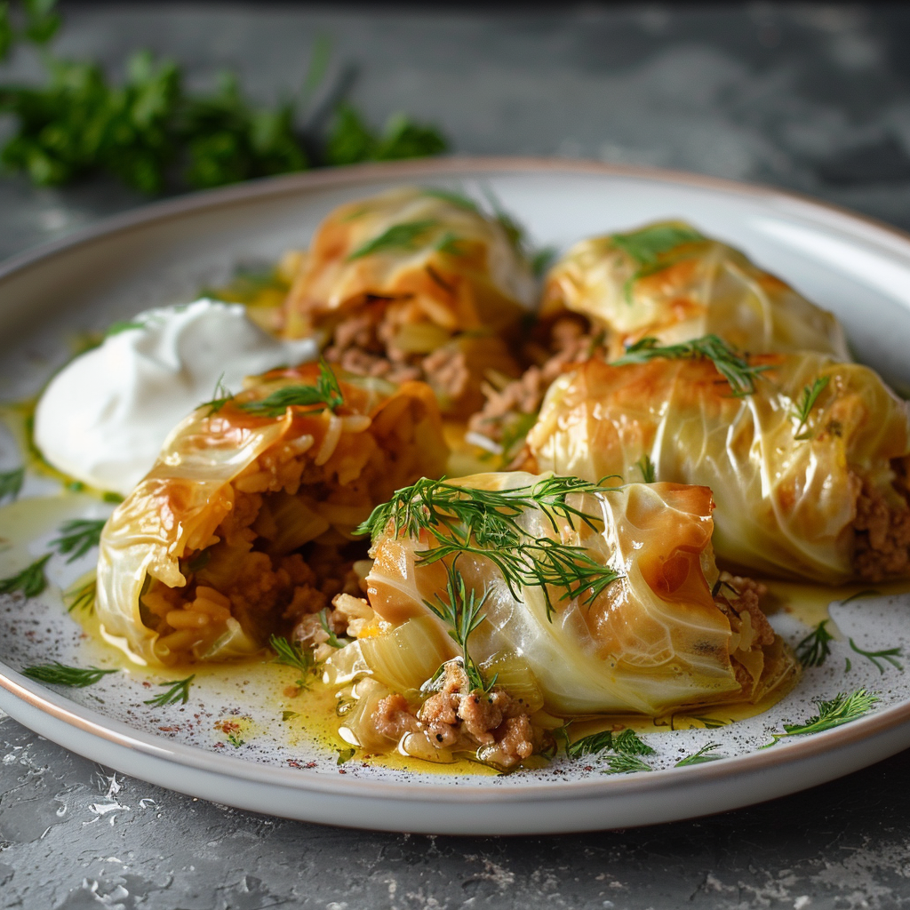 ♨️ Organic Beef & Chicken Cabbage Roll (4 rolls) GLUTEN FREE