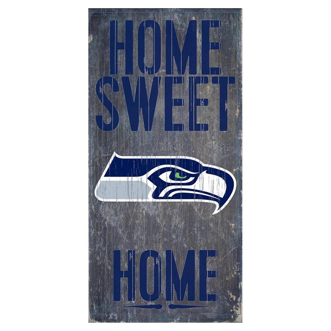 Seattle Seahawks Wood Home Sweet Home Sign 6x12"