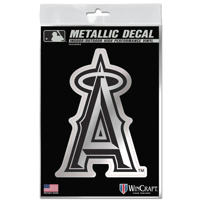 Los Angeles Angels Metallic Vinyl Decal 3x5"