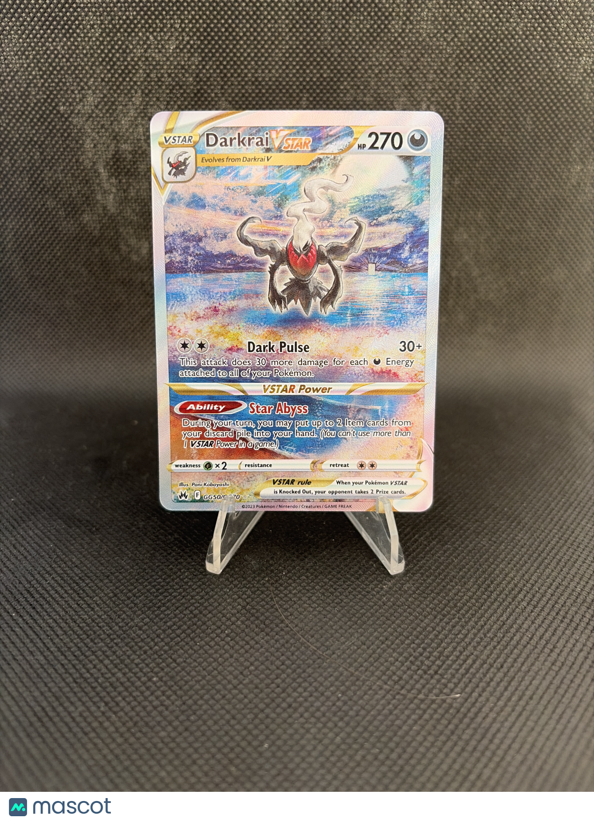 2023 Crown Zenith Darkrai VSTAR GG50/GG70