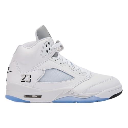Jordan Air 5 Retro 'White Metallic' (White) Men's Casual Shoes Size 11.5 (new)