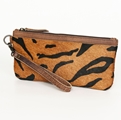 AD Leather Hide Wrist Wallet