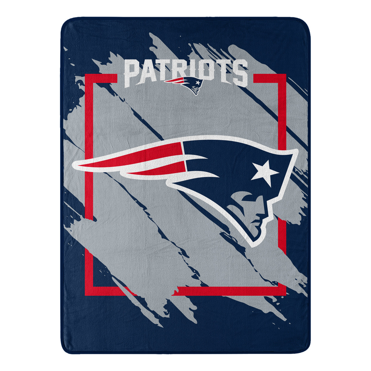 New England Patriots Micro Raschel Dimensional Design Blanket