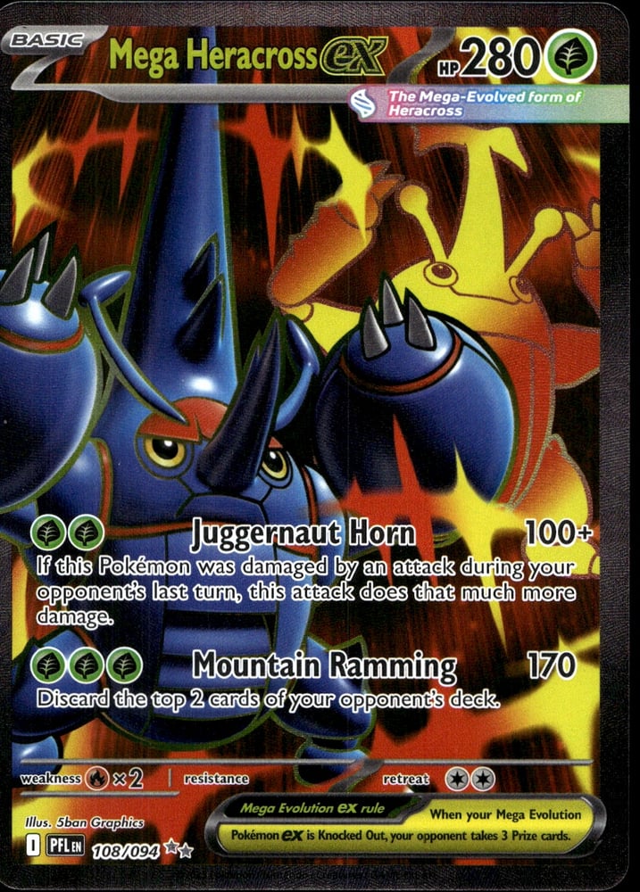 Mega Heracross ex - ME02 108/94