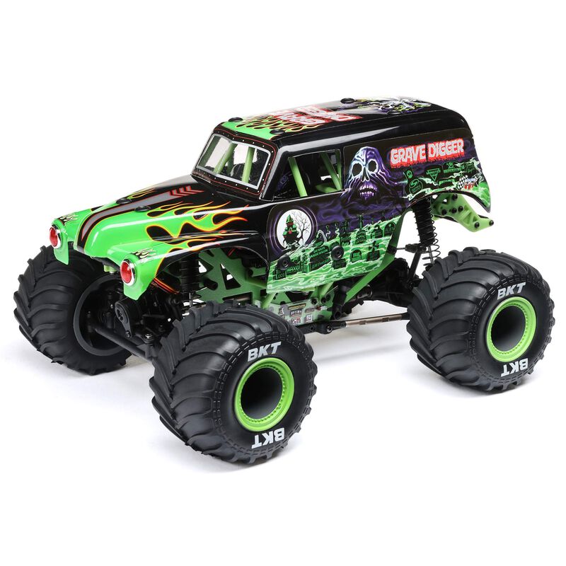 1/18 Mini LMT 4WD Grave Digger Monster Truck Brushed RTR LOS01026T1