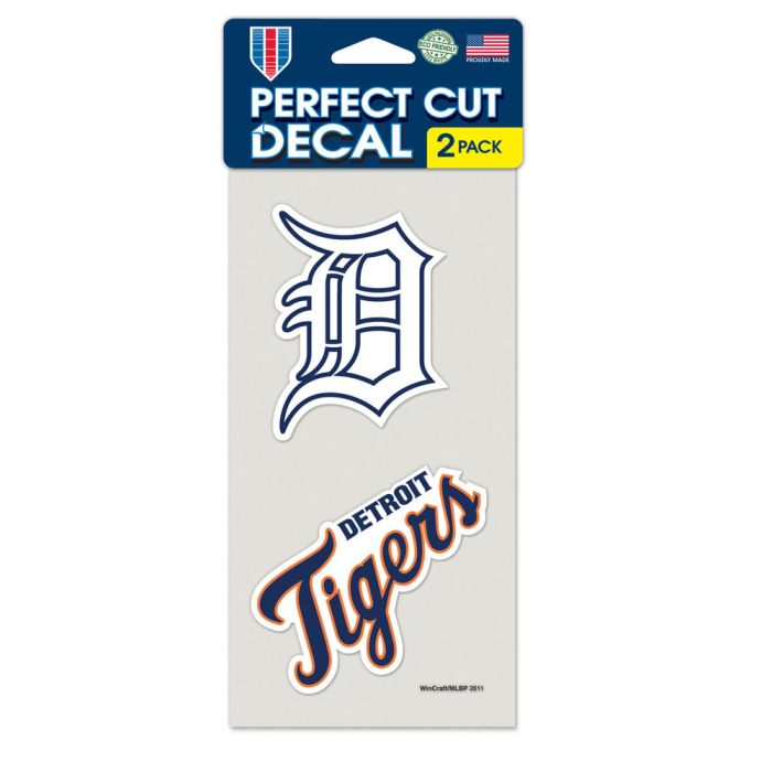 Detroit Tigers Perfect Cut Decals 2 pack