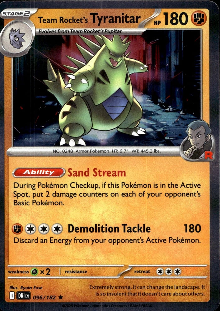 Team Rocket's Tyranitar - SV10 96/182