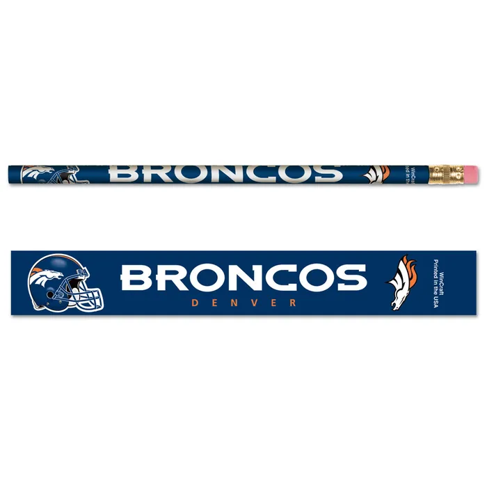 Denver Broncos Pencil 6 Pack