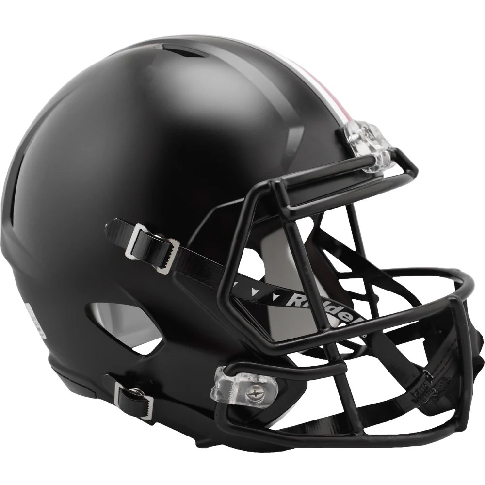 Ohio State Buckeyes Deluxe Black Alternate Full Size Replica Speed Helmet