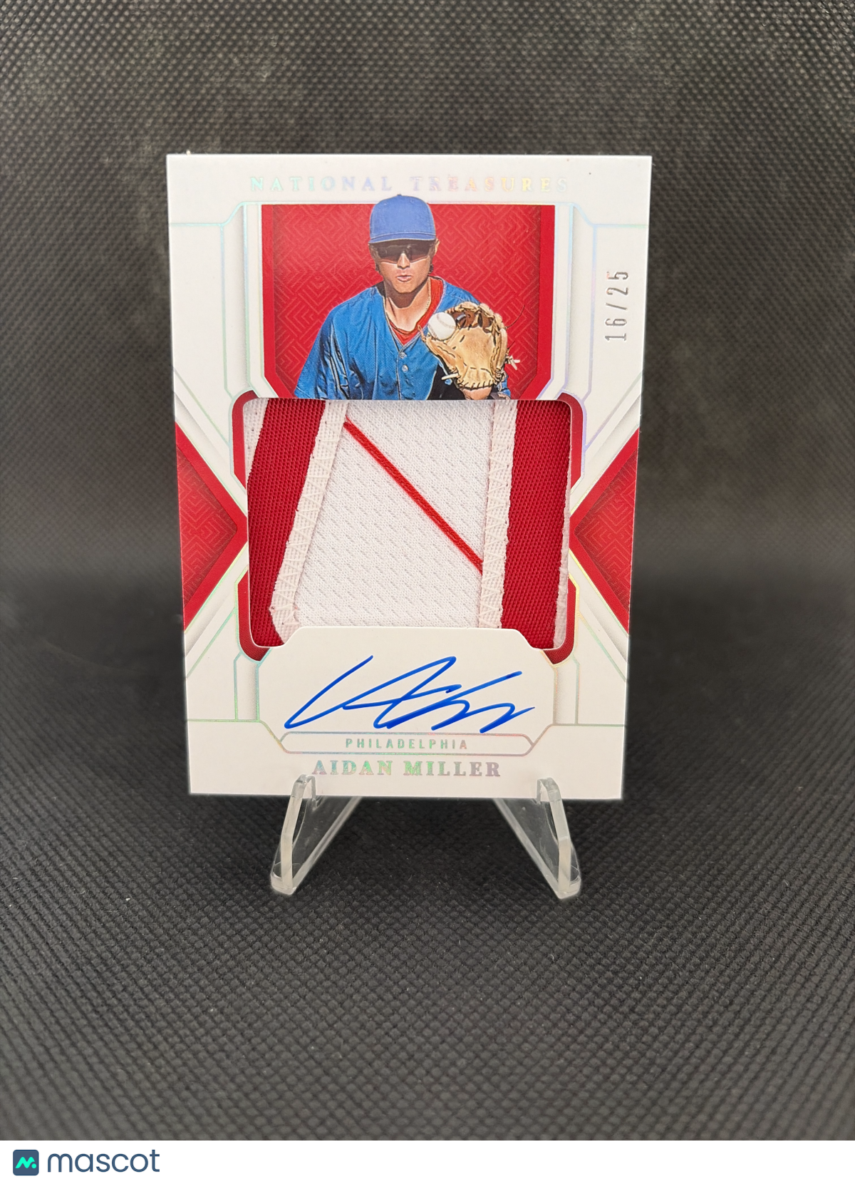 2025 Panini National Treasures Baseball Aidan Miller Patch Auto /25