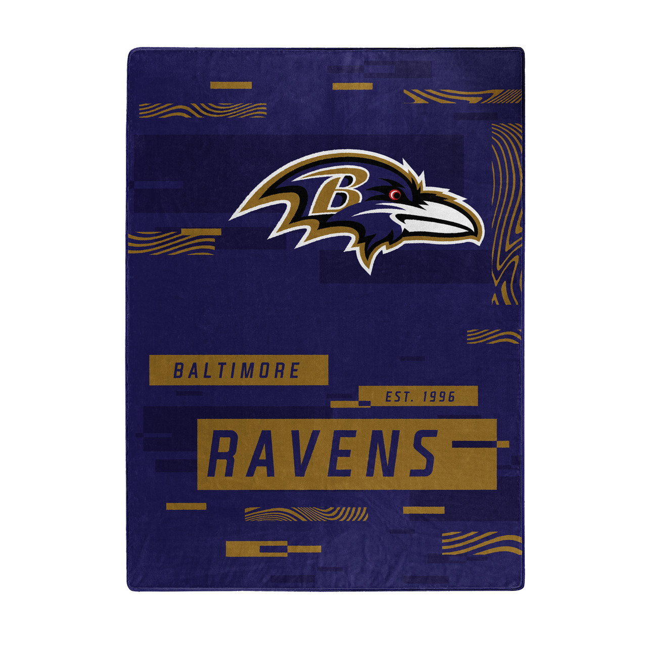 Baltimore Ravens Digital Design Raschel Blanket 60x80"