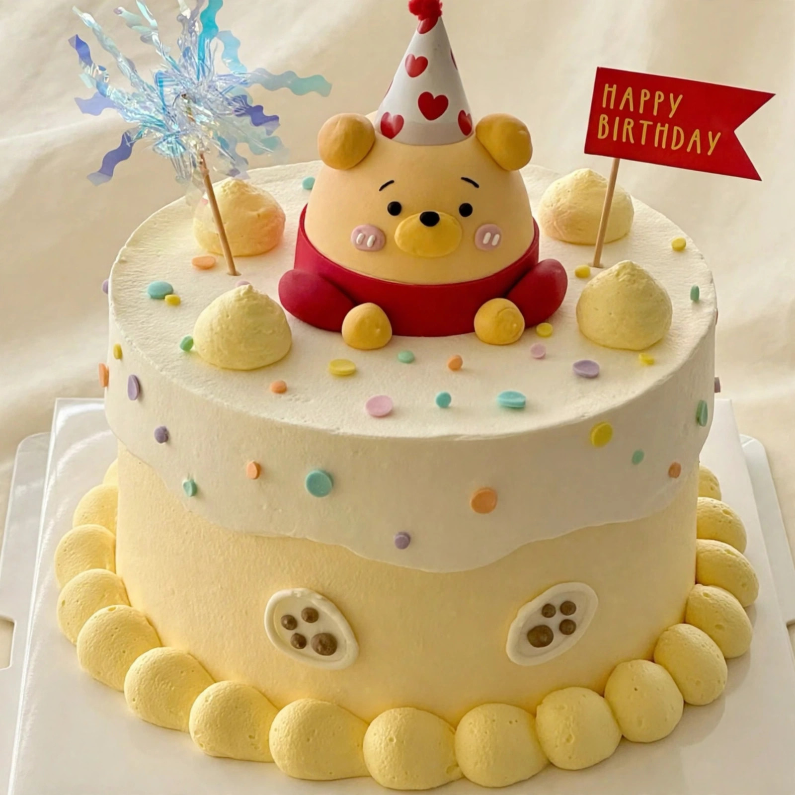 Honey Bear Confetti Cake — HoneyMe Bakery, Bellevue
