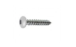 #6x5/8" Pan-Head (Square) Metal Screw Bone White