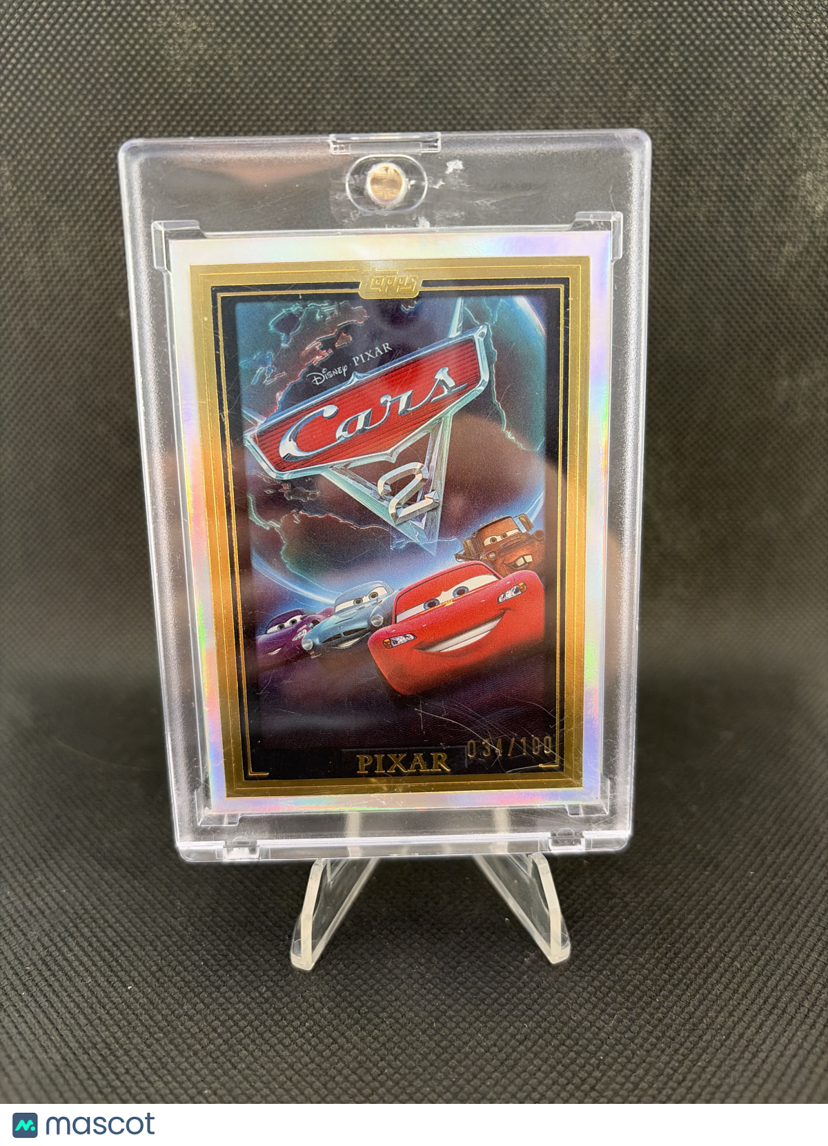 2025 Topps Pixar Gold Cars 2 Wall Art /100 #WA-12