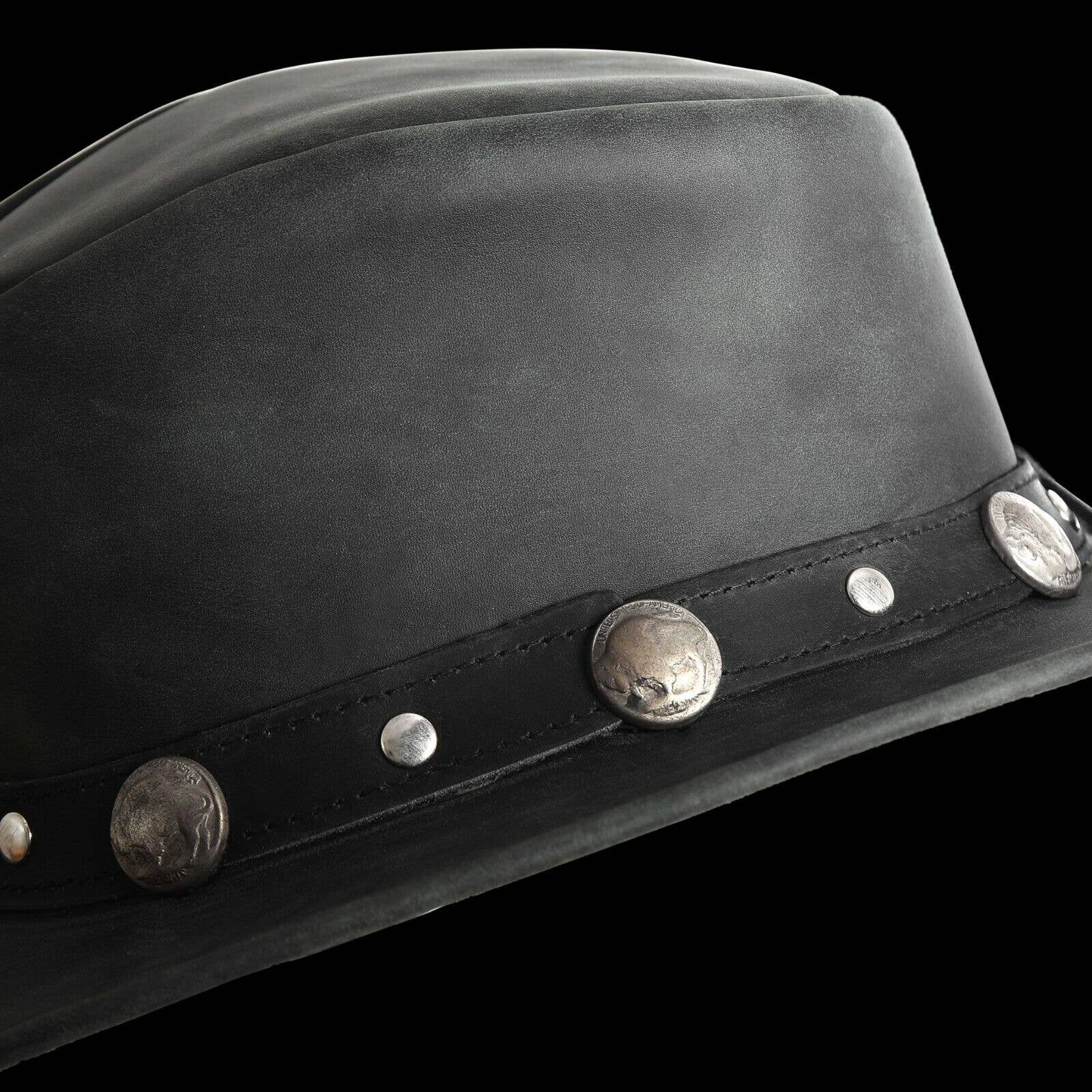 Bullring Leather Hat Western Cowboy for Men & Women Shapeabl