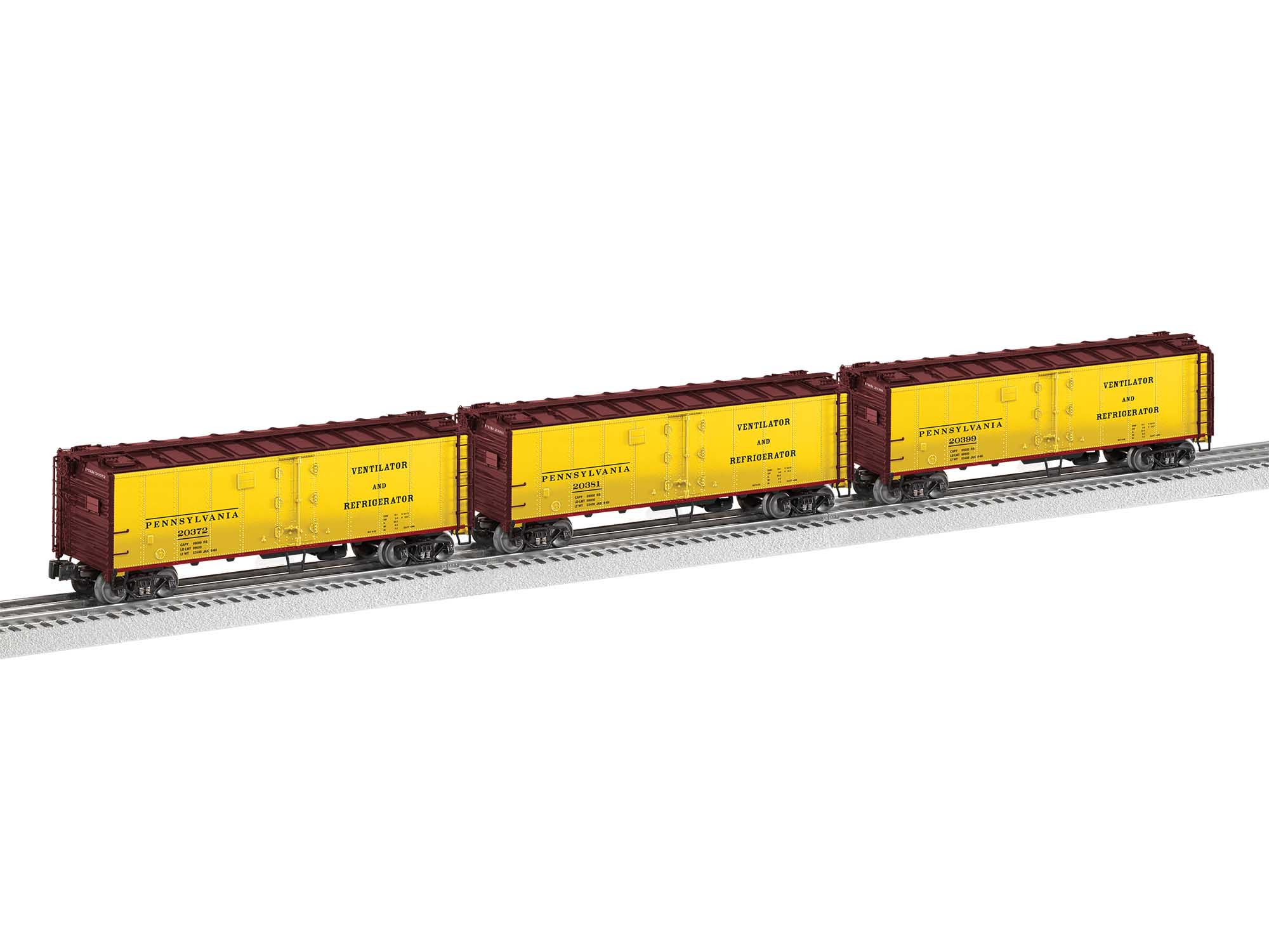Lionel Pennsylvania Vision Reefer 3 Pack 2026990 O Scale