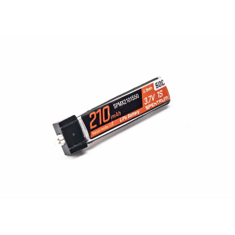 210mah 1S 3.7V 50C Lipo SPMX2101S50