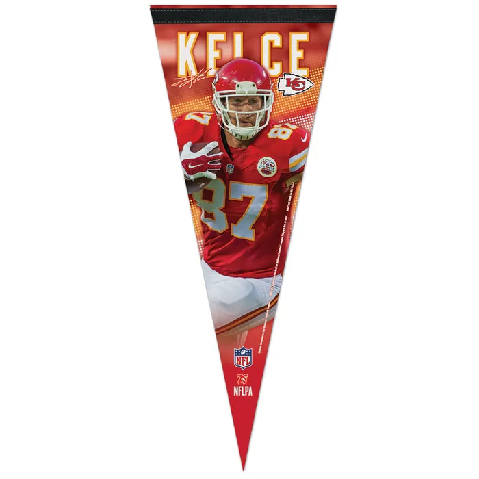 Kansas City Chiefs Travis Kelce Premium Pennant 12x30"