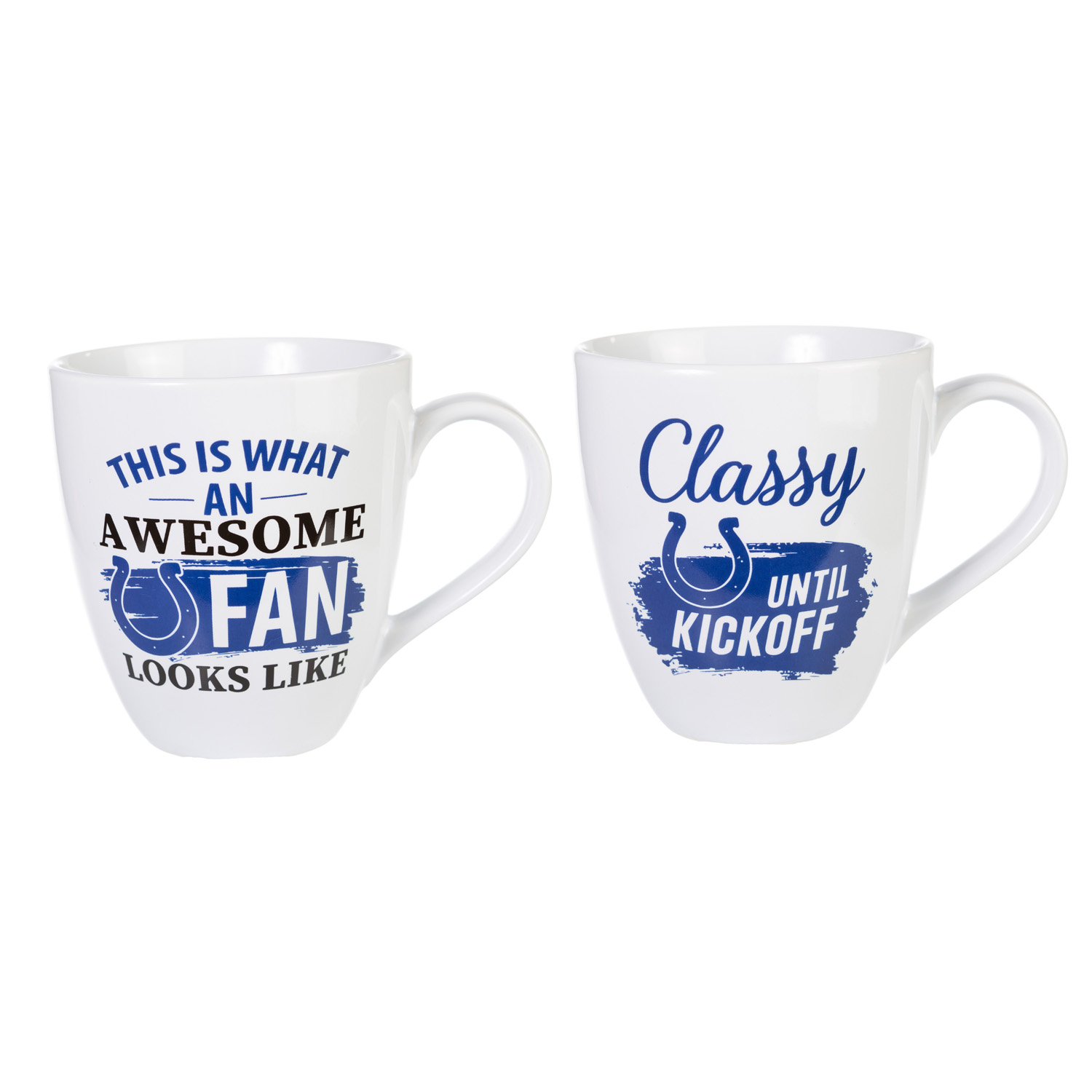 Indianapolis Colts Ceramic Coffee Mug Set with Box 17oz Each