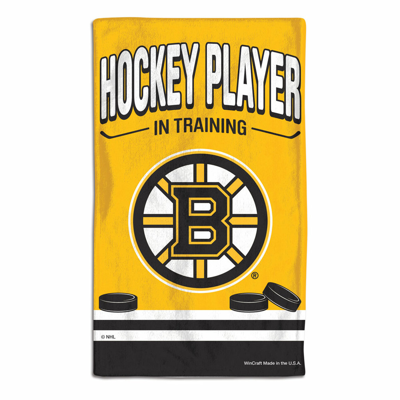 Boston Bruins Baby Burp Cloth 10x17"