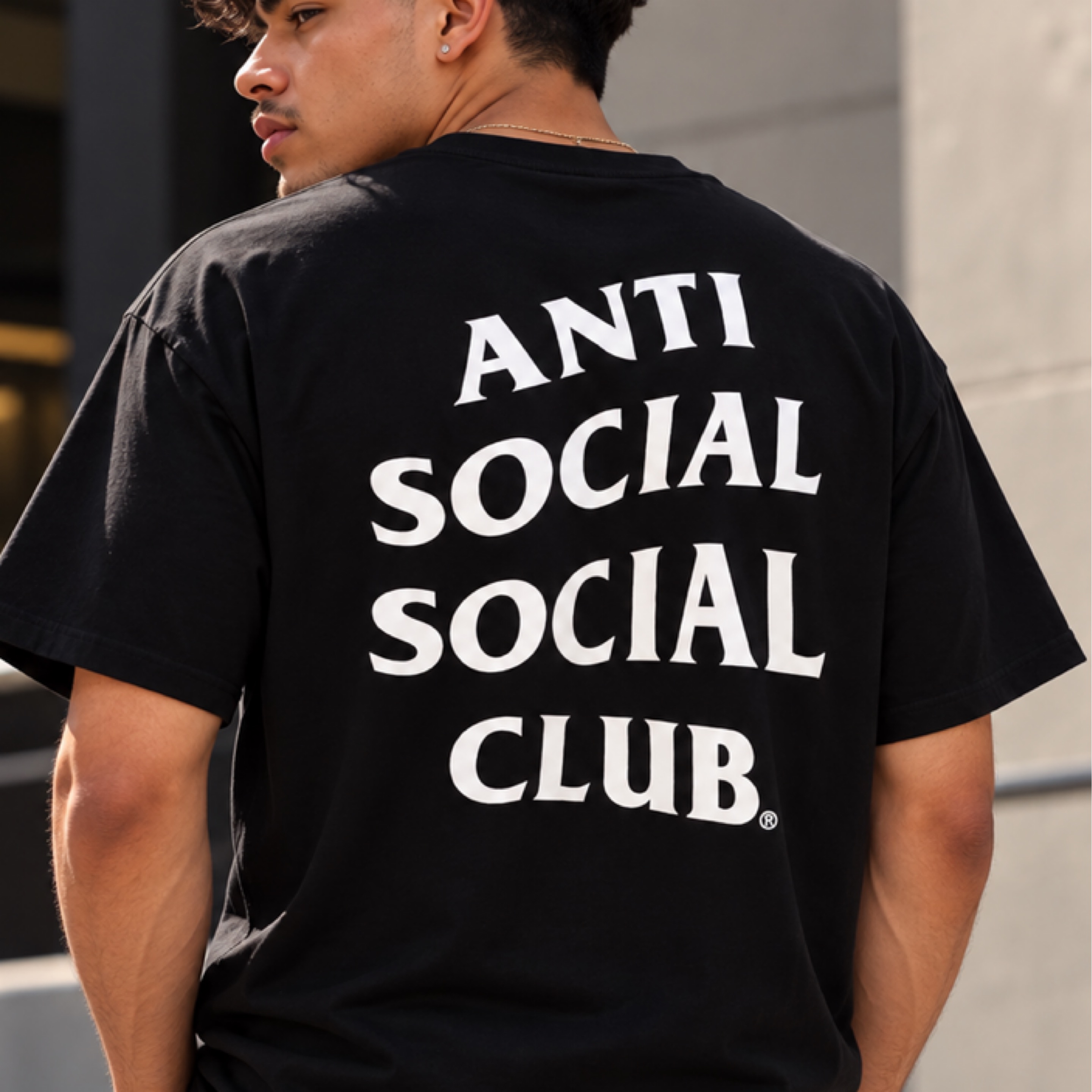 Anti Social Club (Mind Game Black ) Sz. L