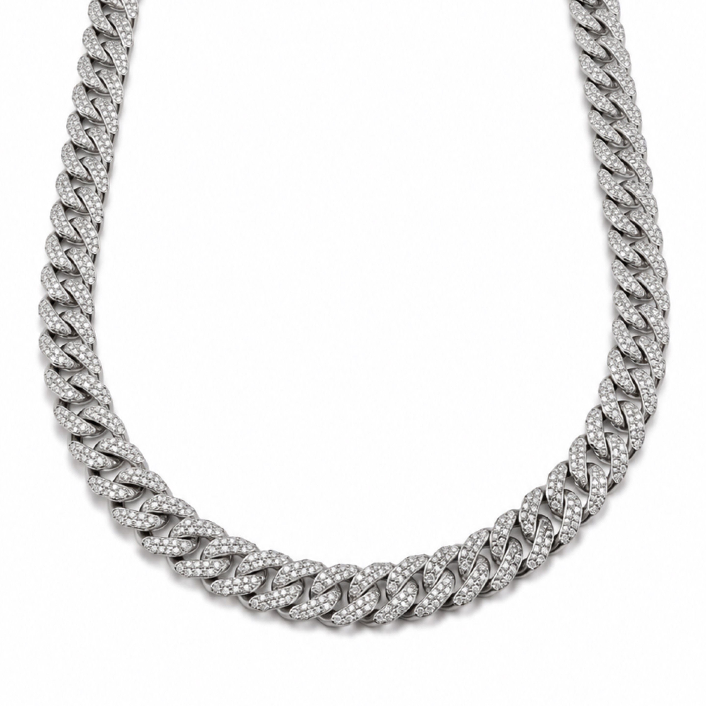 24” Iced Out Cuban WGold/ 12mm