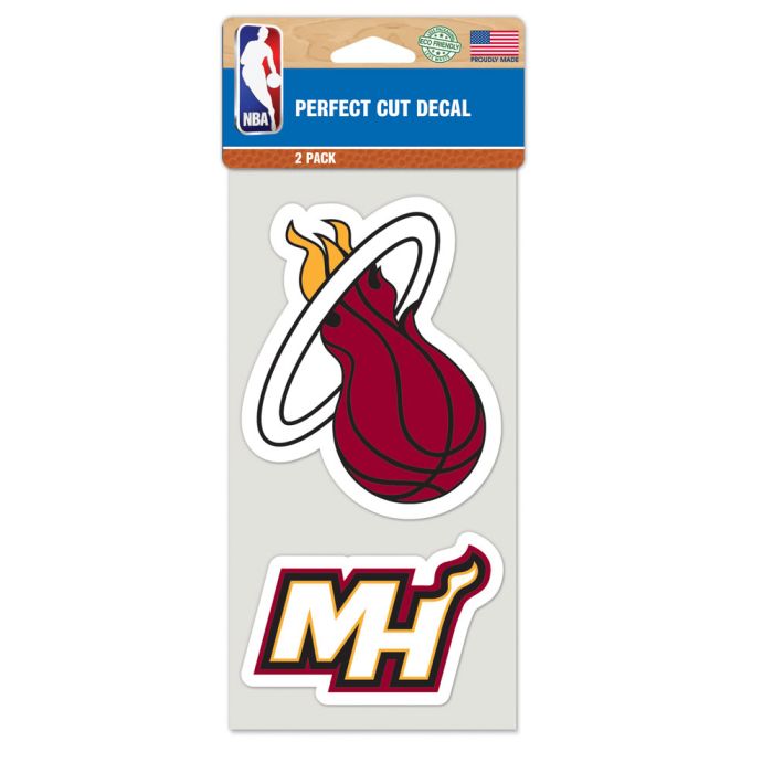 Miami Heat Perfect Cut Decals 2 pack