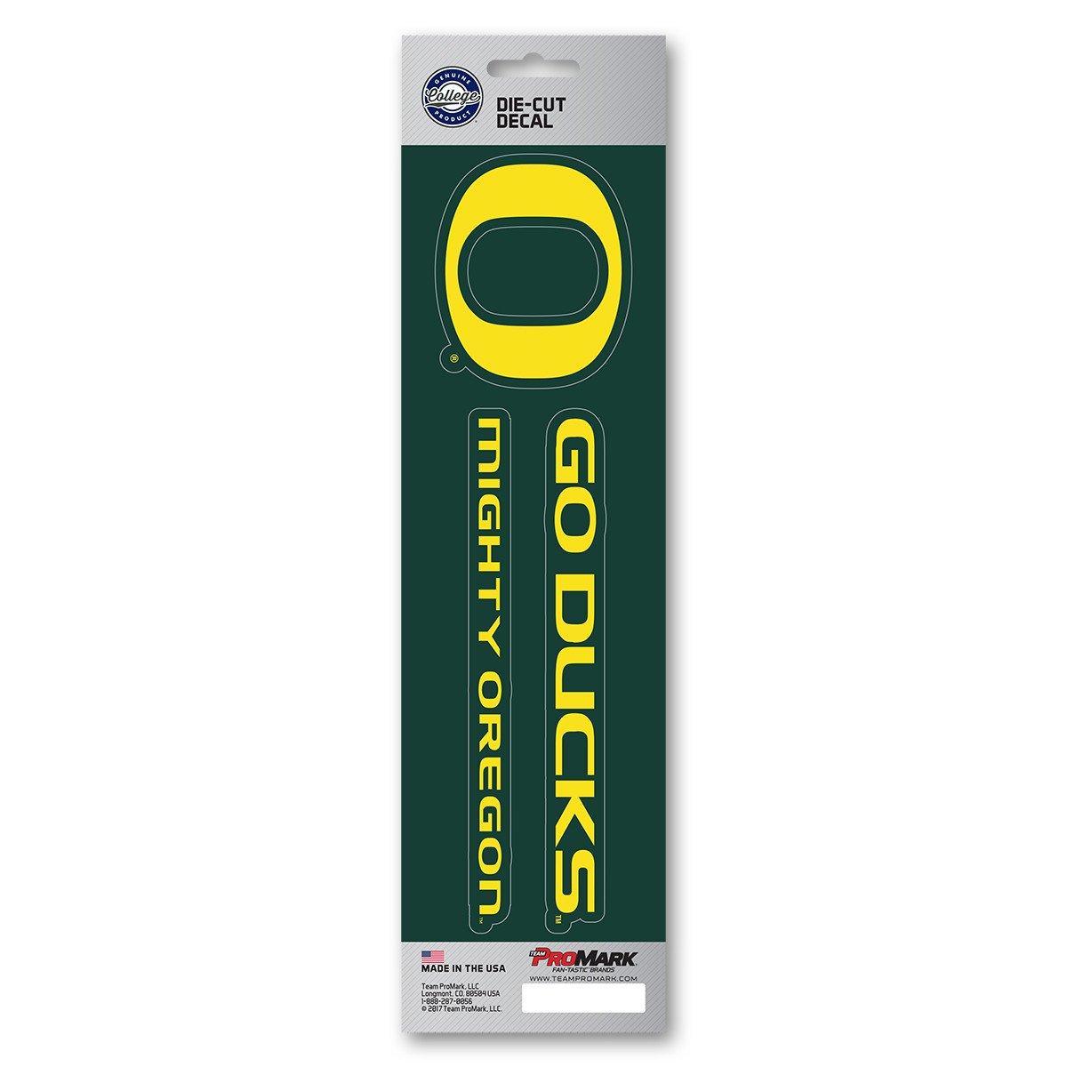 Oregon Ducks Slogan Die Cut Decal 2pk