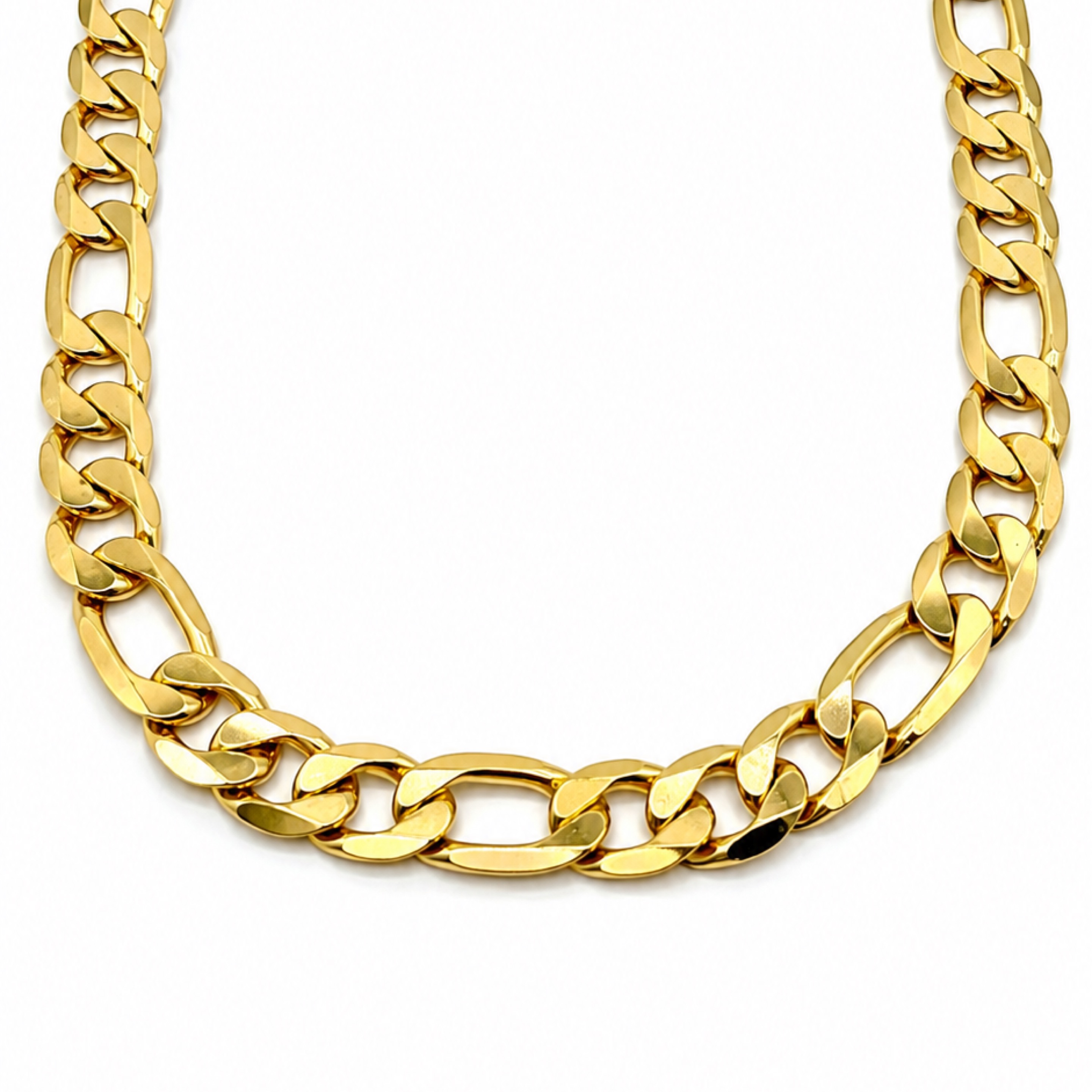 20” Figaro Gold Chain / 12mm