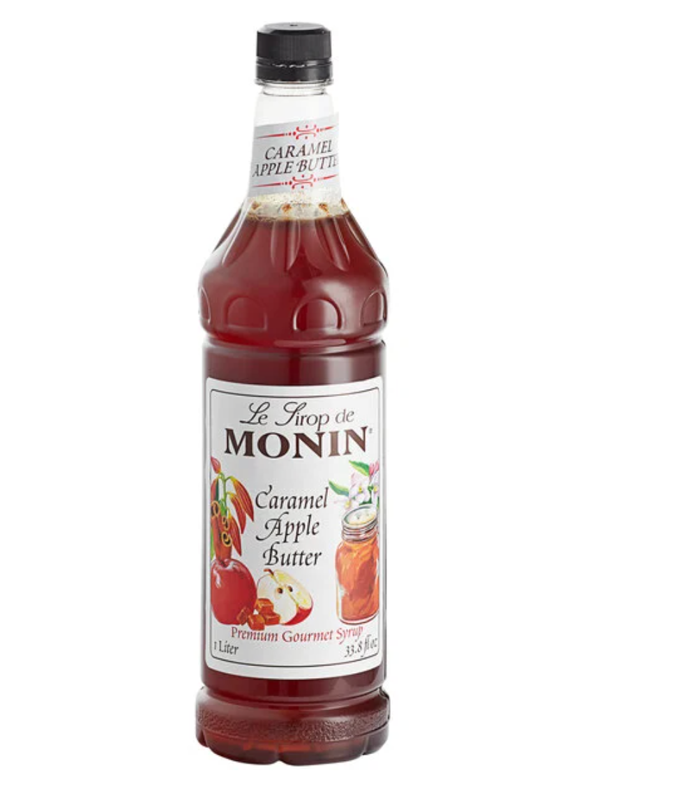 Monin Premium Caramel Apple Butter Flavoring Syrup 1 Liter