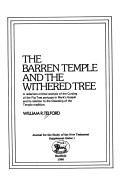 Cover of Barren Temple and the Withered Tree Jsot: A Redaction-Critical Analysis of the Cursing of the Fig-Tree Pericope in Mark's Gospel and Its Relat (Jsot Supplement Series No. 1)