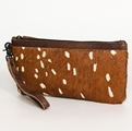 AD Leather Hide Wrist Wallet