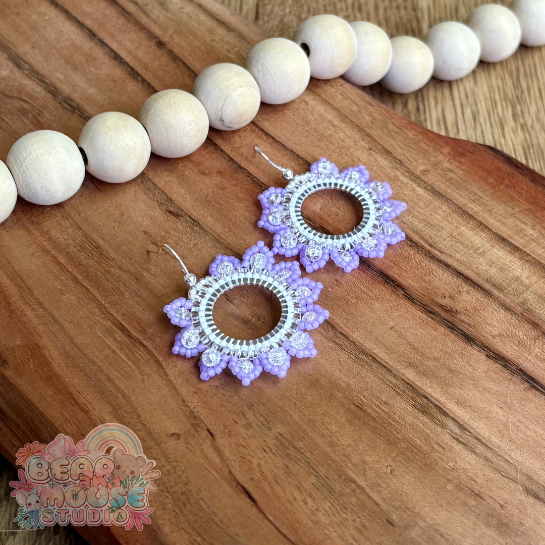 Lavender Bloom Earrings preview image