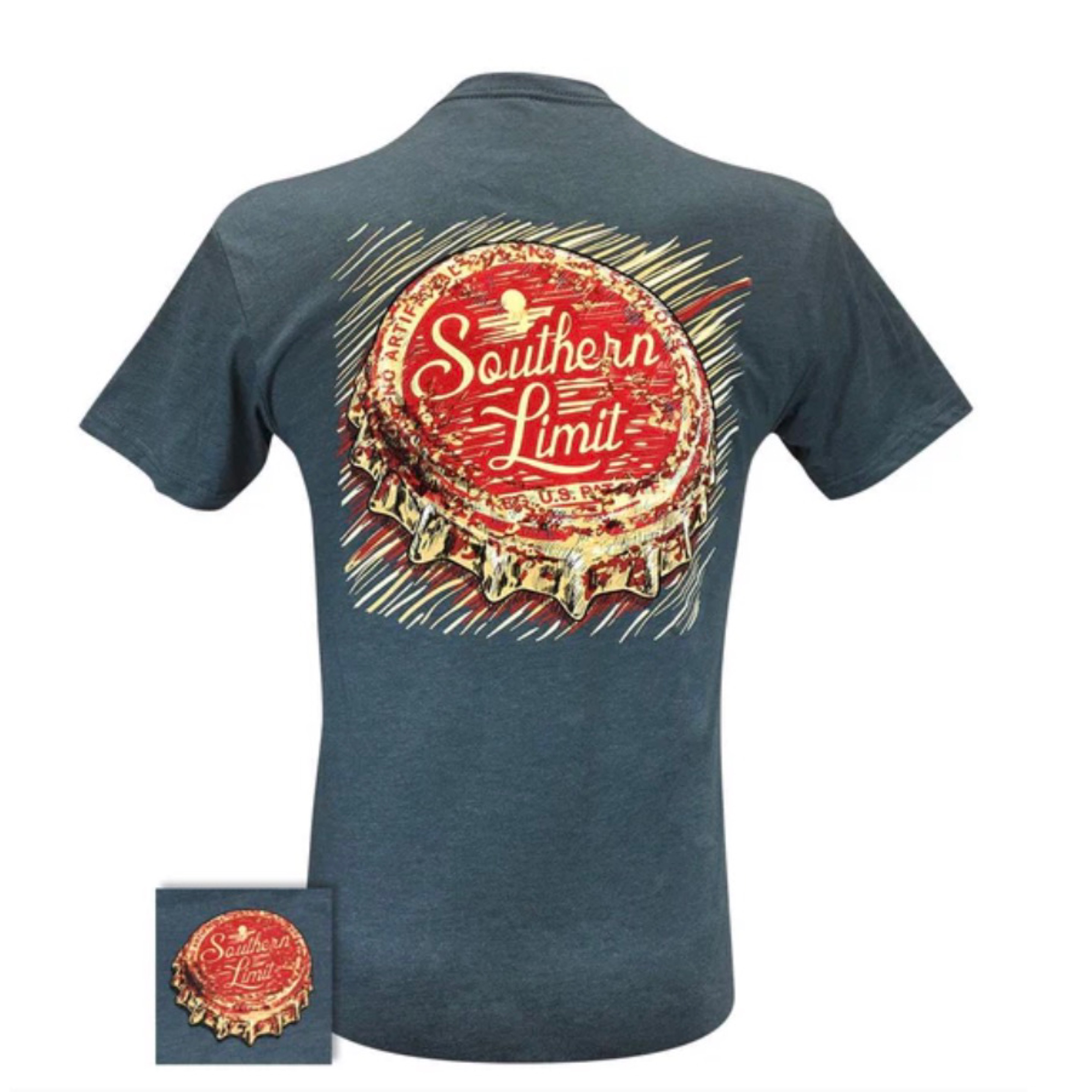 Southern Limit t shirt bottle cap — Bama Tan boutique, Tuscaloosa AL
