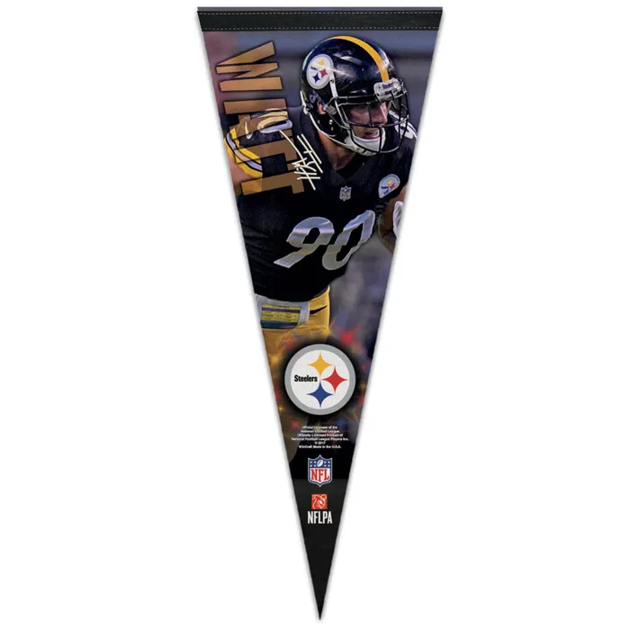 Pittsburgh Steelers TJ Watt Premium Pennant 12x30"