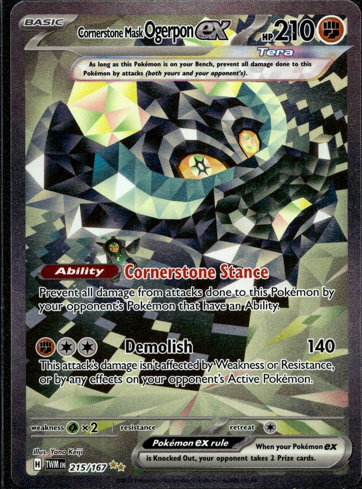 Cornerstone Mask Ogerpon ex - SV06 215/167