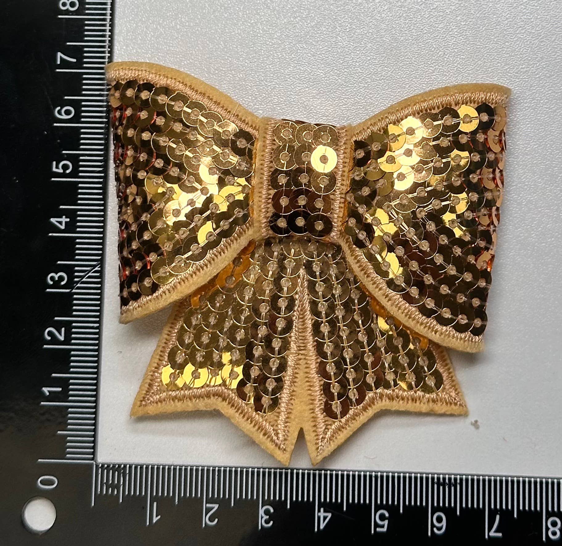 Sequin Bow Large Patch, sequin patch, bow patch, cheer patch
